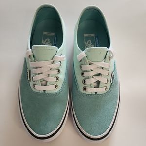 Vans Pro UltraCush HD Sneaker Canvas Suede Aqua Green Blue Men's 6.5 / Wmn's 8.0